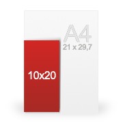 Stickers repositionnable 10x20 cm
