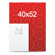 Stickers pour cd 40x52 cm